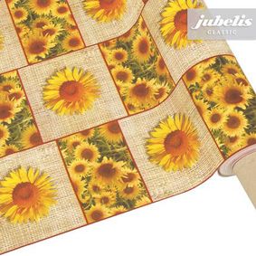 Oilcloth roll with floral pattern Oilcloth roll with floral pattern